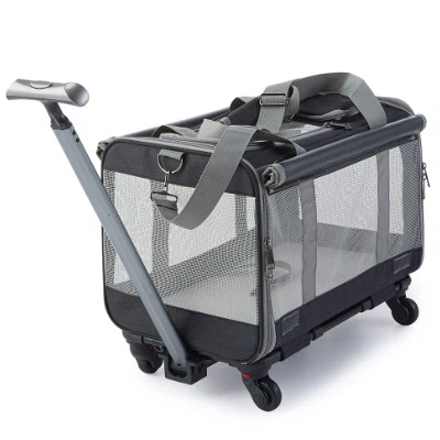 Bulk Travel Foldable Cat Dog Carrier With Wheels